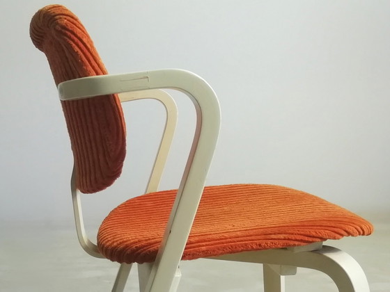 Image 1 of Orig. Asko Ilmari Tapiovaara Aslak Sedia 1946 FIN anni &#39;70 Sedia Arancione Artek