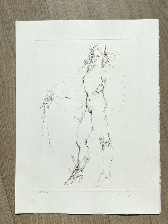 Image 1 of Leonor Fini, Rey, Litografía rara sobre papel Arches, circa 1980