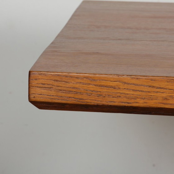 Image 1 of Massief eikenhouten eettafel, Frans vakmanschap, 1960