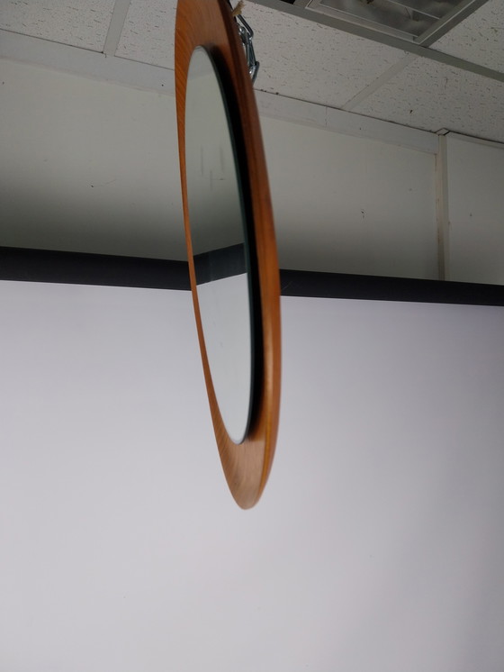 Image 1 of 1 X Danish Teak Mirror. 1960'S 39Cm Diameter.