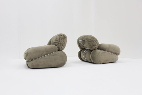 Image 1 of Poltrone vintage Okay di Adriano Piazzesi, anni '70, Italia