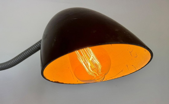 Image 1 of Lampada da parete industriale grigia a forbice di Elektroinstala, anni '60