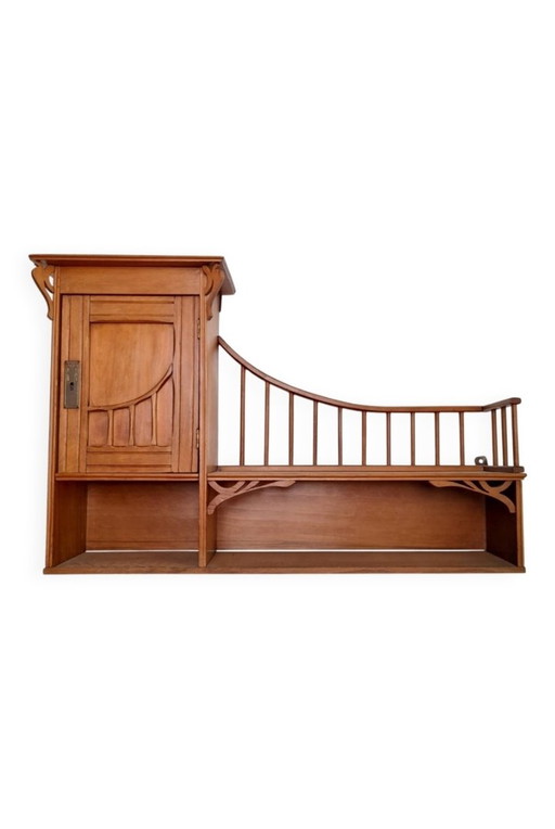 Art Nouveau wall shelf