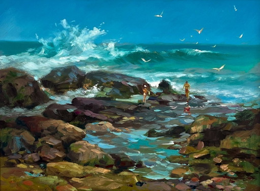 Seashore with People