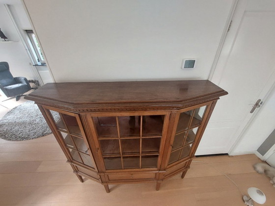 Image 1 of Vitrine ancienne en chêne