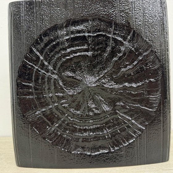 Image 1 of Rare Rosenthal Martin Freyer black ceramic vase , 1960’s