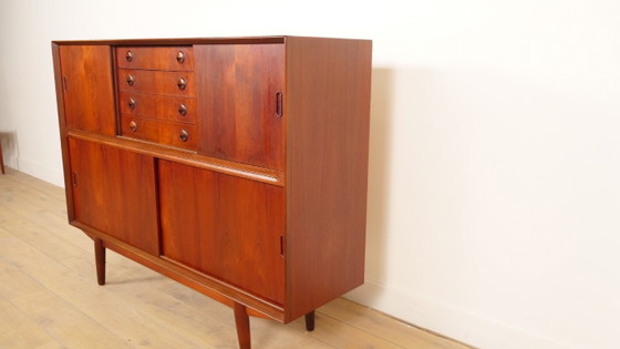 Highboard Vintage avec Bar | Armoire Murale | Teck | 154 Cm – Meuble bar, Wood (photo 4 of 15)