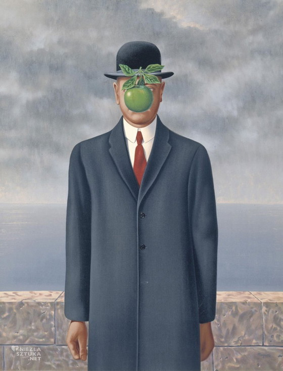 Image 1 of Rene Magritte ----Man with Apple