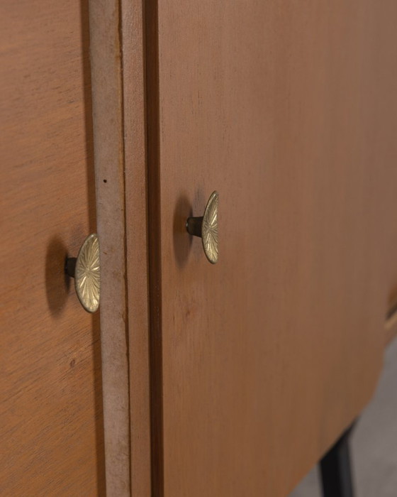 Image 1 of Grand buffet vintage des années 60 en teck et laiton, design italien