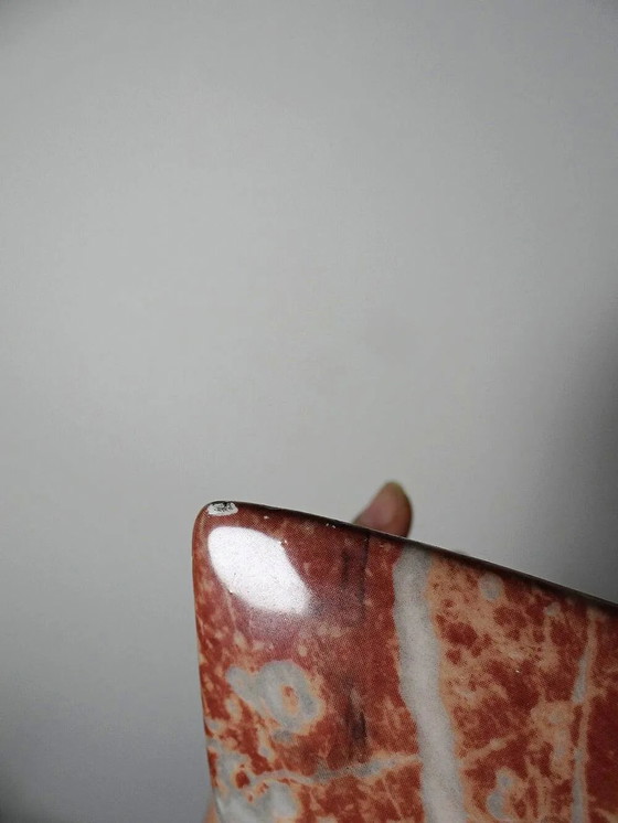 Pair of vintage red faux marble ceramic Wall lights, 90s., White (photo 11 of 15)