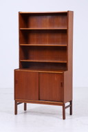Vintage teak shelf | Mid - Century bookshelf retro wood storage 60s 70s #08-08