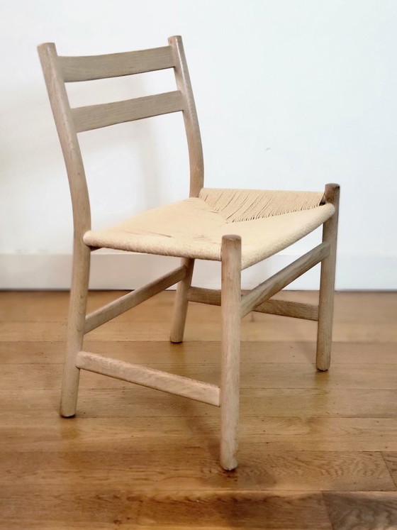 Image 1 of Juego de 6 sillas de comedor modelos CH46 y CH47 de Hans J. Wegner.