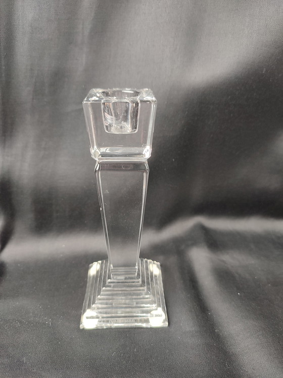 Image 1 of Trio 3 Nachtmann Bavarian crystal candlesticks cash register