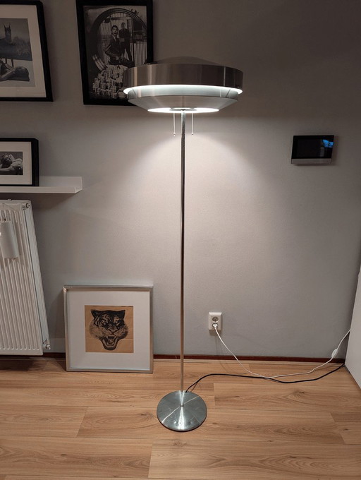 Gispen/Evolux Floor Lamp - Stainless Steel & Chrome - (1970s)