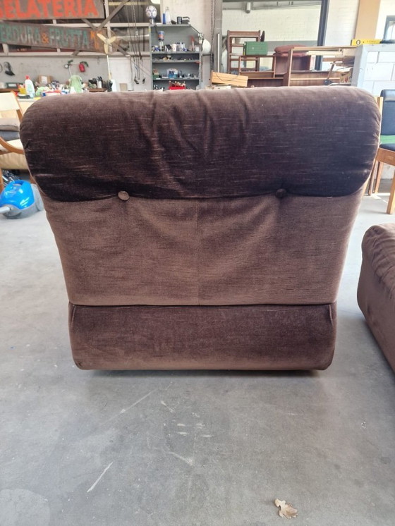 Image 1 of Chaises de salon modulaires design italien vintage 1970's