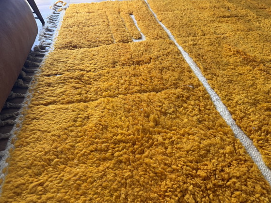 Grand tapis marocain à poils longs orange safran – Wool (photo 6 of 10)