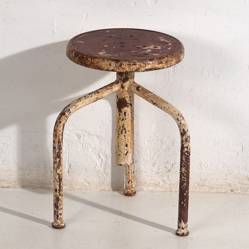 Sgabello rotondo vintage (c.1950) #3