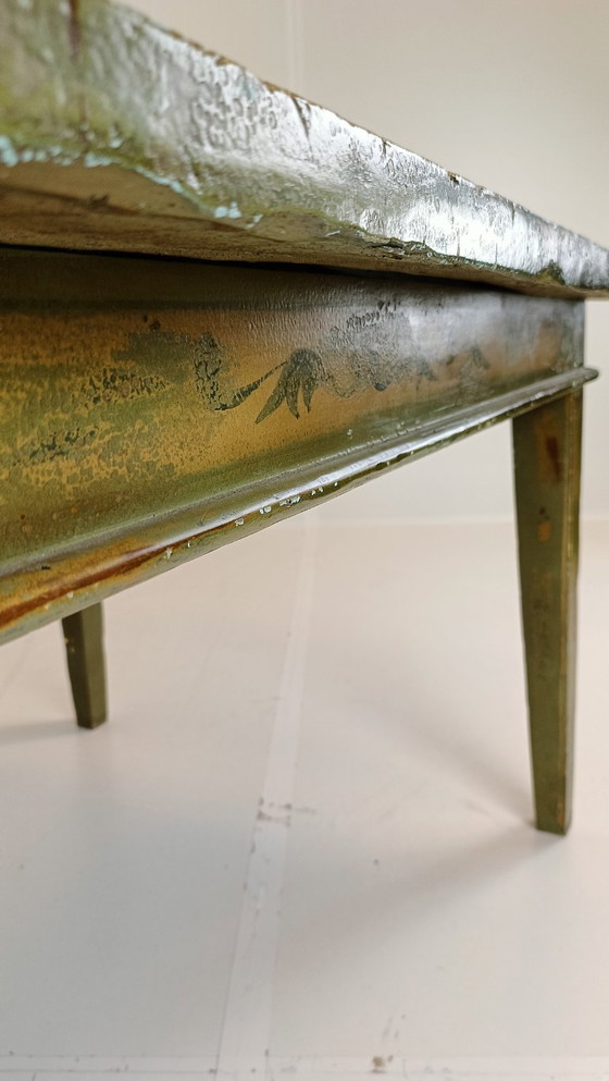 Image 1 of Antique Swedish painted dining table