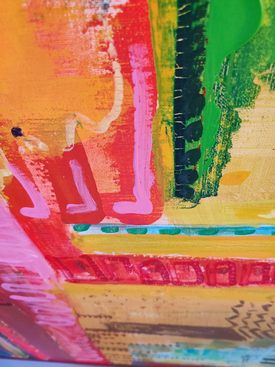 Image 1 of Abstraktes Gemälde mit Acrylfarben.