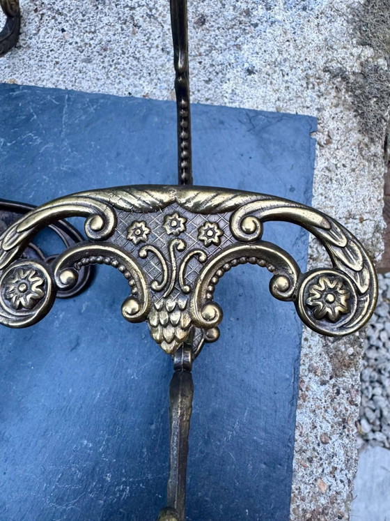 3 patères baroques en laiton massif – Portemanteaux, Brass, Barok (photo 6 of 8)