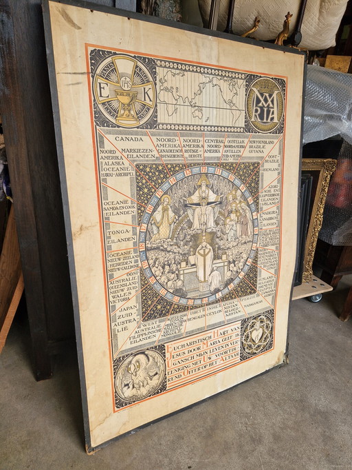 Large religious school poster 110x76