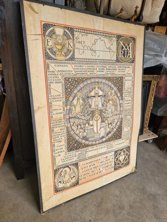 Image 1 of Grote religieuze schoolplaat 110x76