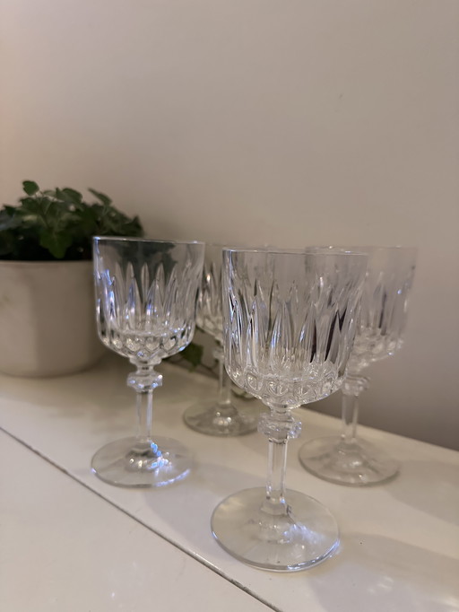 Set di 4 bicchieri da vino anni '70