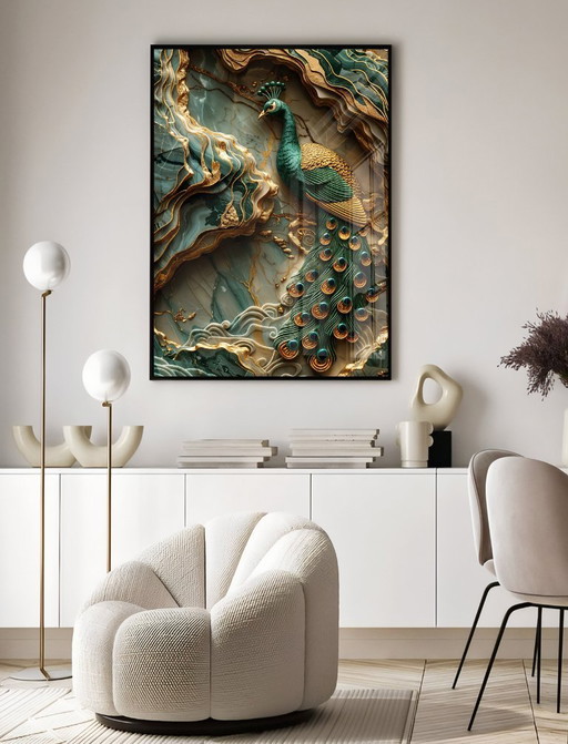 Acrylic Glass Artwork | 180 x 120 cm | Depthwave #10 (Ori, 1983)