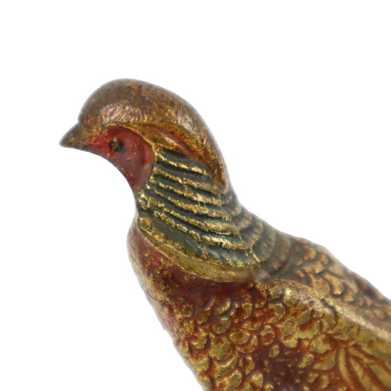 Image 1 of Faisan en bronze antique