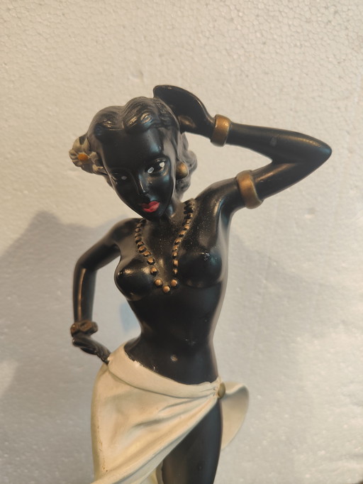 Figurine African Woman Bernard Bloch
