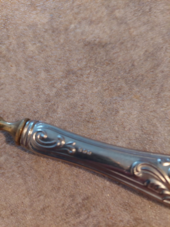 Image 1 of Set van 6 zilveren dessertvorkjes (800 euro)