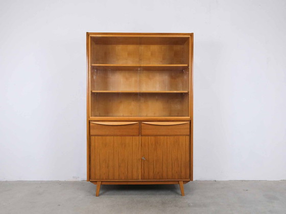 Image 1 of Vintage vitrinekast highboard 50s 60s Midcentury