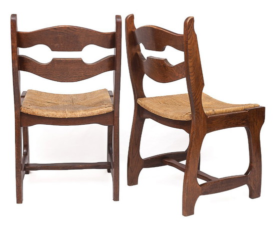 Set of 6 chairs by Guillerme and Chambron – Guillerme et Chambron, Dining chairs, Wood (photo 5 of 8)