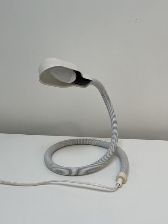 Image 1 of Lampe serpent ou cobra vintage, Happylight, années 1980, blanche