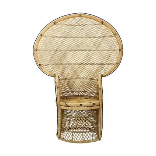 Silla Pavo Real Ratán Silla Emanuelle XL