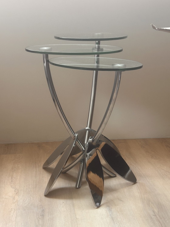 Image 1 of Ensemble complet de tables gigognes Metaform Papillon de Thomas Althaus