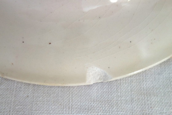 Image 1 of 11 assiettes creuses Terre De Fer Gien modèle Mai vers 1900