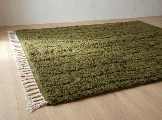 Image 1 of Custom Green Moroccan Carpet 200cmx300cm 