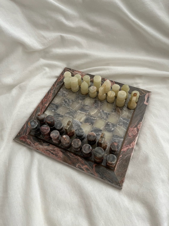 Set di scacchi vintage in marmo completo – Oggetti decorativi (photo 2 of 6)