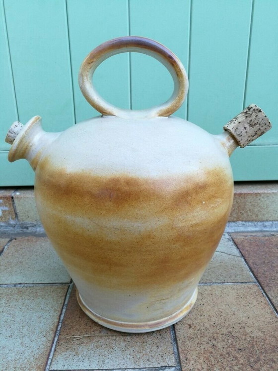 Image 1 of Raro antico vaso in terracotta smaltata del XIX secolo