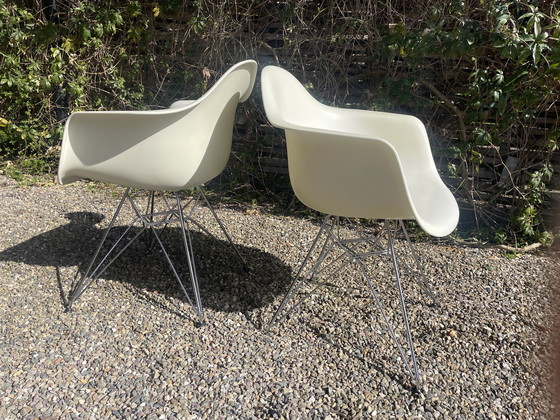 Image 1 of Eetkamerstoel DAR chroom onderstel cotone bianco