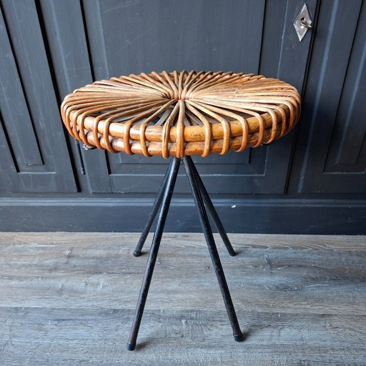 Sgabello/tavolino Dirk van Sliedrecht Design olandese della metà del secolo