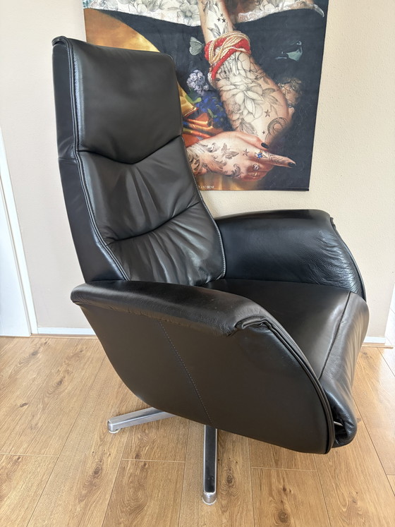 Relax-Sessel Hjort Knudsen The Future, schwarzes Leder, verstellbar – De Toekomst, Verstellbarer relaxsessel (photo 11 of 12)