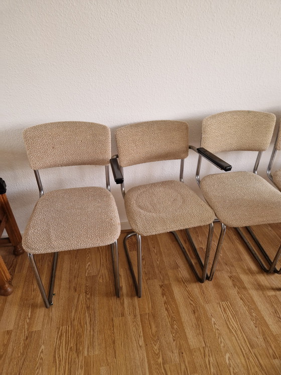 Image 1 of 7 vecchie sedie Van Gispen