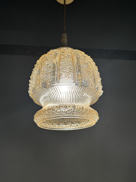 Image 1 of Atmospheric Vintage Ceiling Lamp With Bubble Glass
