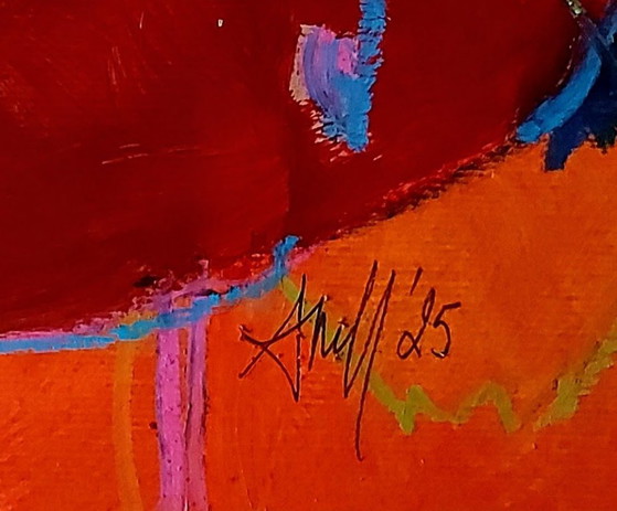 Birdie - Painting - Acrylic Mixed Techniques – Paintings & Drawings, Canvas (photo 4 of 5)