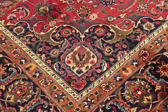 Image 1 of Original Perserteppich Keschan,Kashan Rot 340 x 250 cm Top Zustand Klassik Alt