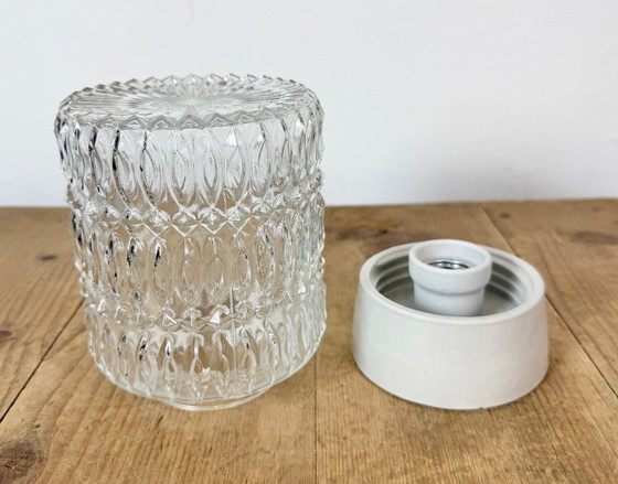 Plafonnier vintage en porcelaine blanche, années 1970 – Ceramic, Glass (photo 6 of 13)