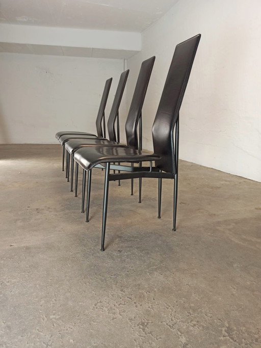 4 x Fasem Italian design dining chairs