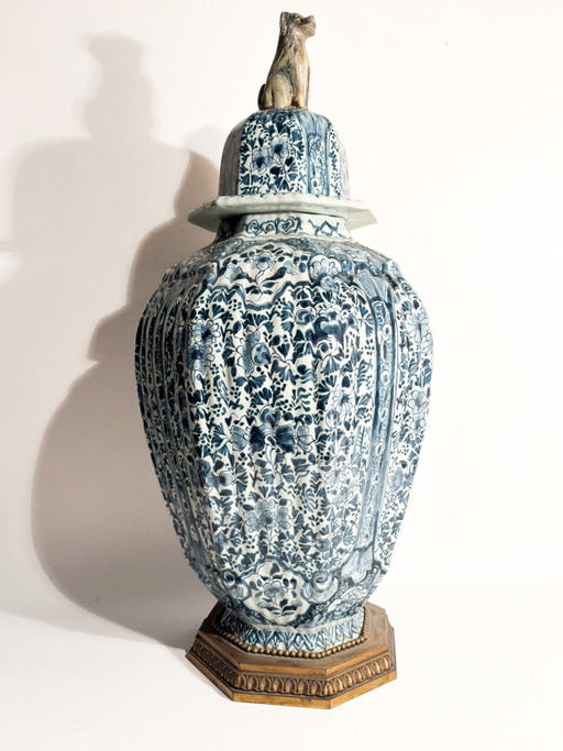 19th Century Hand-painted Delft Ceramic Vase – vazen
